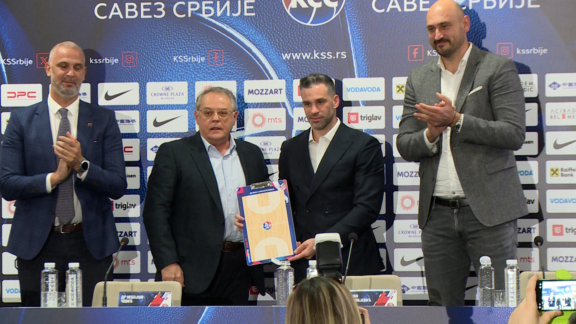 Beograd, promocija novog selektora kosarkaske reprezentacije Srbije Dusana Alimpijevica, pokrivanje